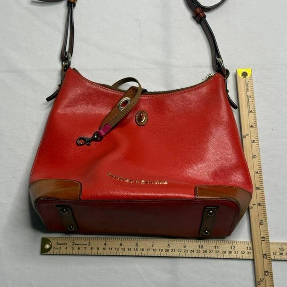 Dooney & Bourke Claremont red leather Hobo shoulder bag & Bourke &Bourke - Picture 5 of 8